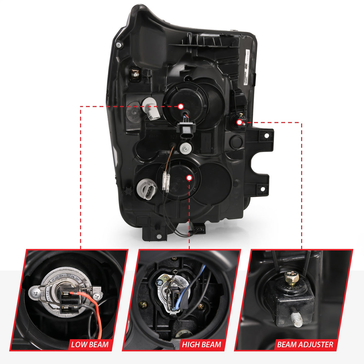 ANZO USA ZUKT_111407 Anzo ZUKT_111407 Projector Headlight Set