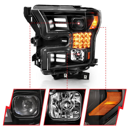 ANZO USA ZUKT_111408 Anzo ZUKT_111408 Projector Headlight Set