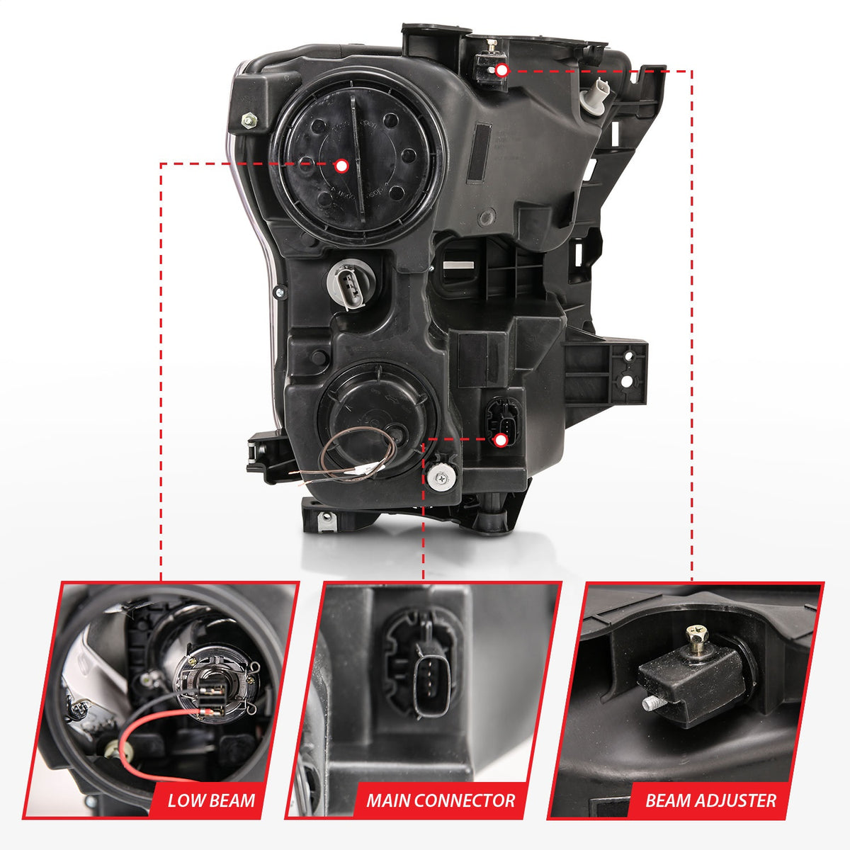 ANZO USA ZUKT_111408 Anzo ZUKT_111408 Projector Headlight Set