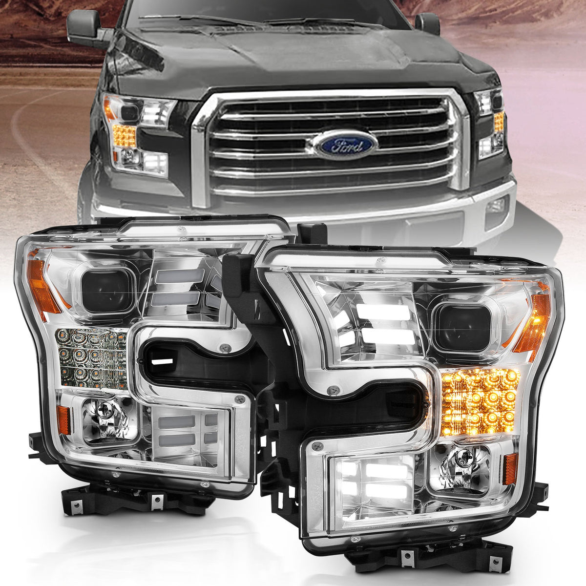 ANZO USA ZUKT_111409 Anzo ZUKT_111409 Projector Headlight Set