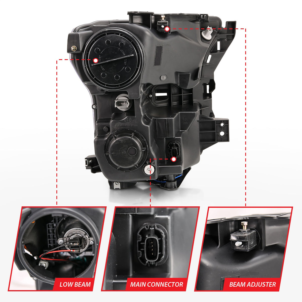 ANZO USA ZUKT_111409 Anzo ZUKT_111409 Projector Headlight Set
