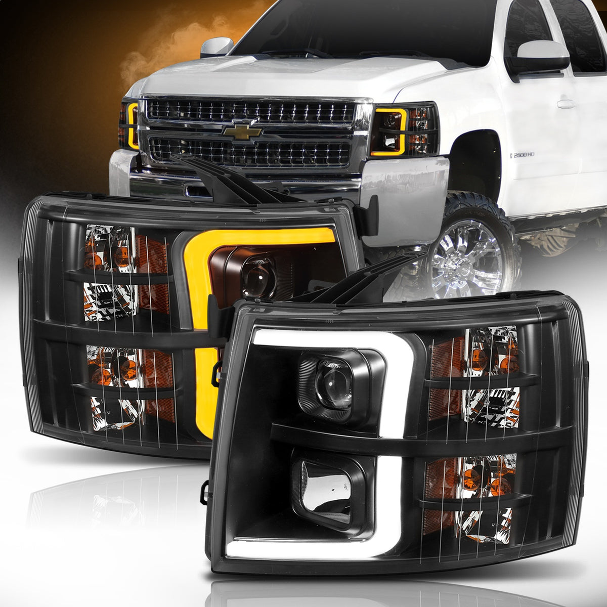 ANZO USA ZUKT_111410 Anzo ZUKT_111410 Projector Headlight Set