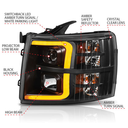 ANZO USA ZUKT_111410 Anzo ZUKT_111410 Projector Headlight Set