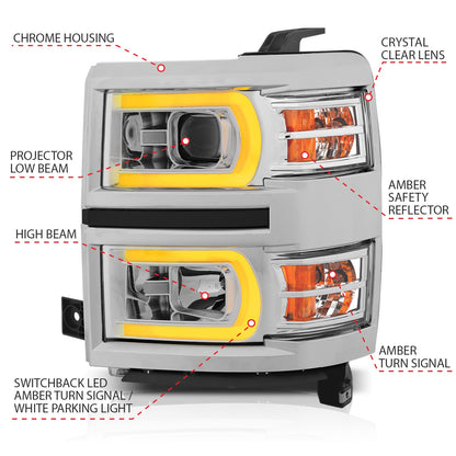 ANZO USA ZUKT_111413 Anzo ZUKT_111413 Projector Headlight Set