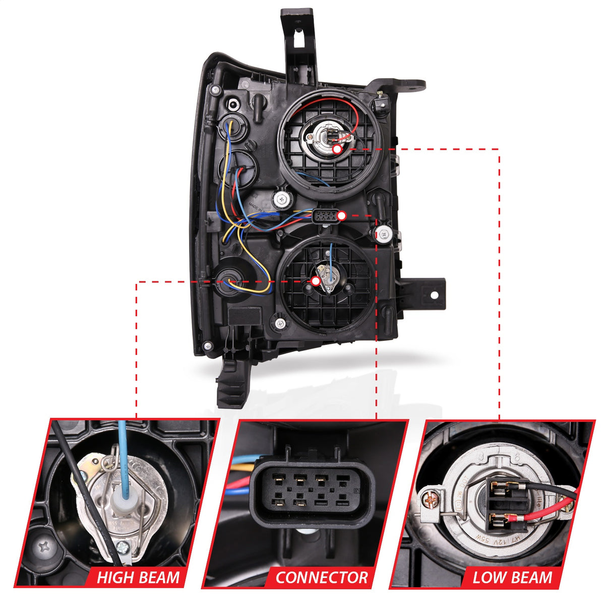 ANZO USA ZUKT_111413 Anzo ZUKT_111413 Projector Headlight Set