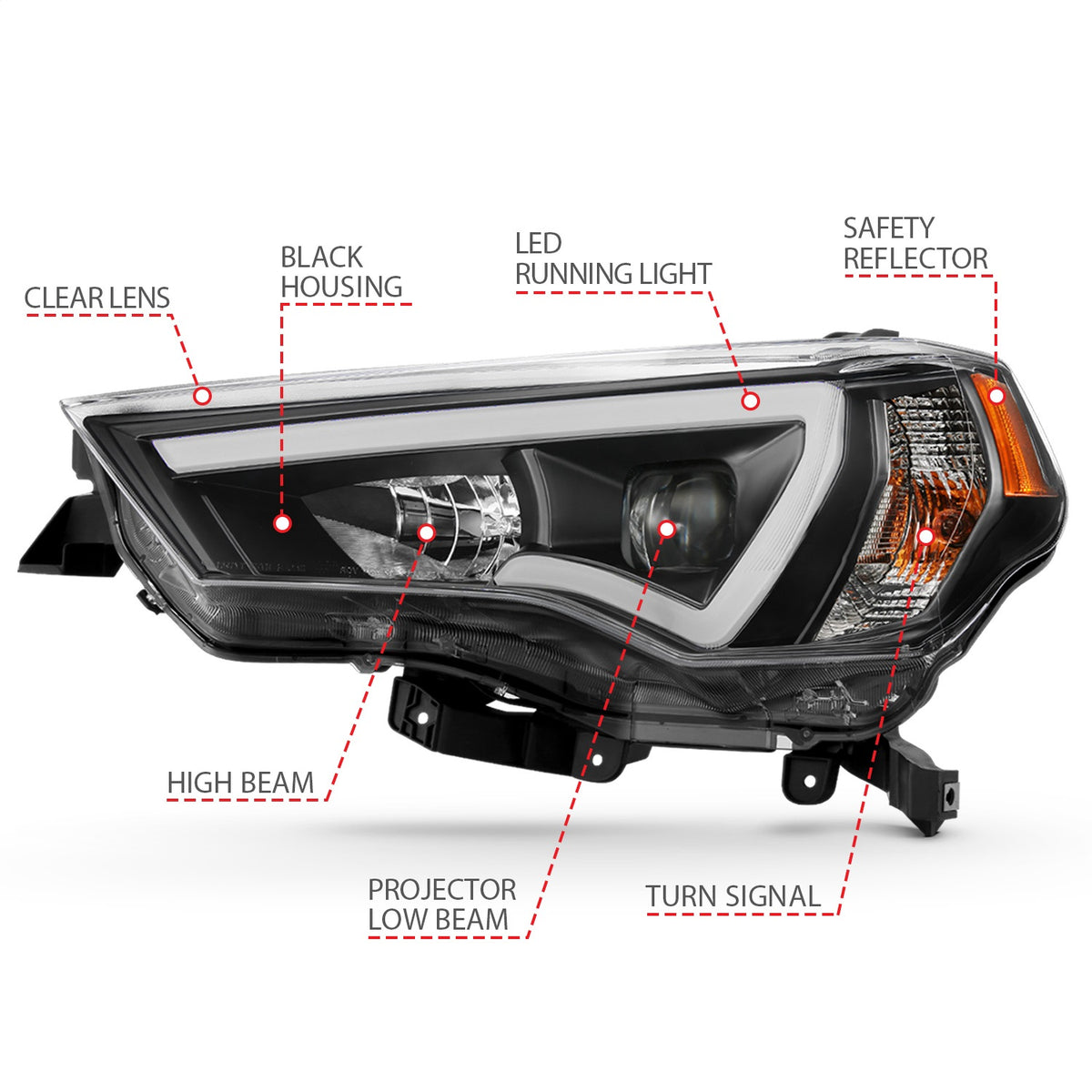 ANZO USA ZUKT_111416 Anzo ZUKT_111416 Projector Headlight Set