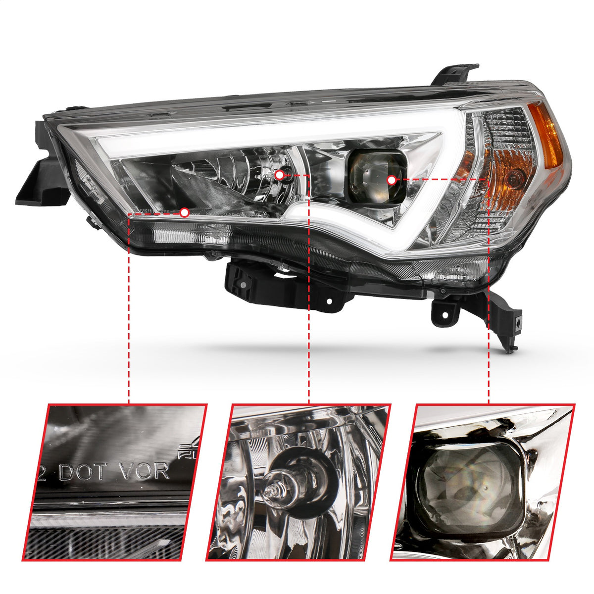 ANZO USA ZUKT_111417 Anzo ZUKT_111417 Projector Headlight Set