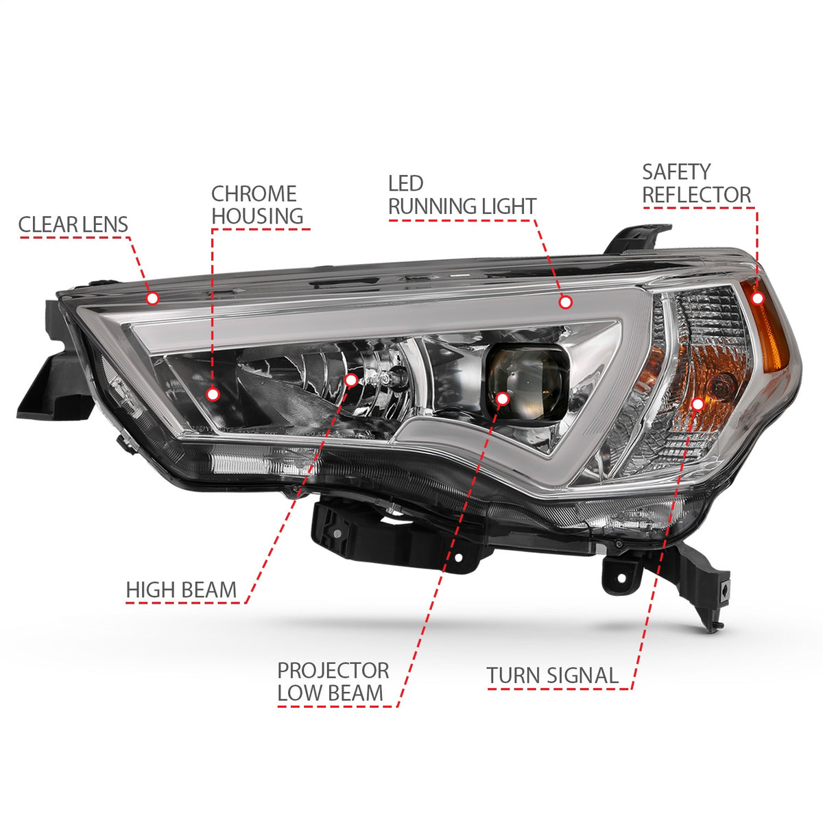 ANZO USA ZUKT_111417 Anzo ZUKT_111417 Projector Headlight Set