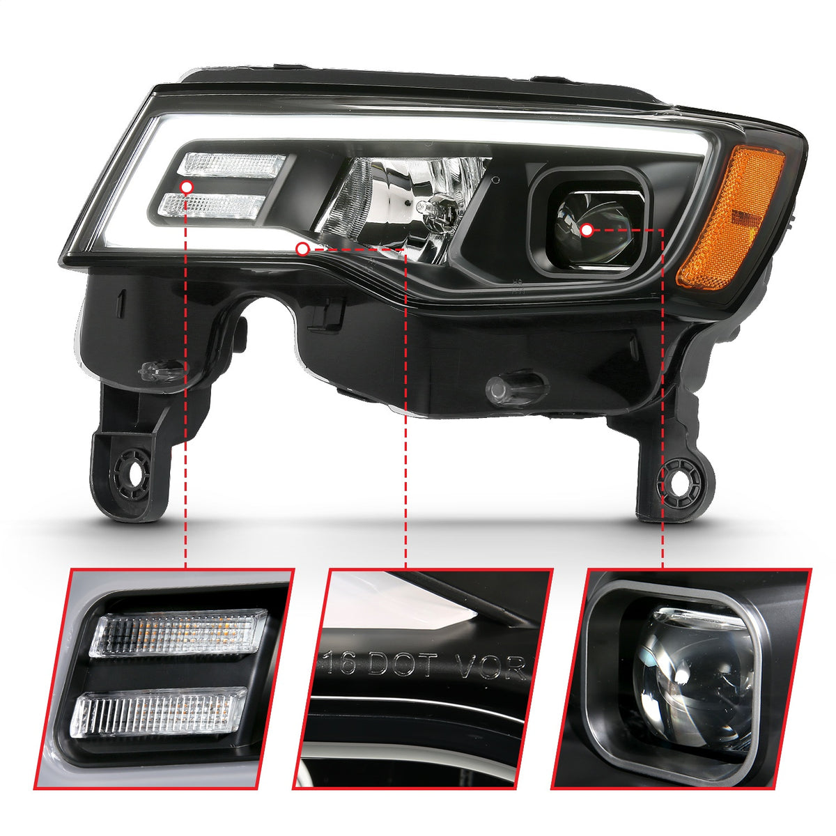 ANZO USA ZUKT_111418 Anzo ZUKT_111418 Projector Headlight Set