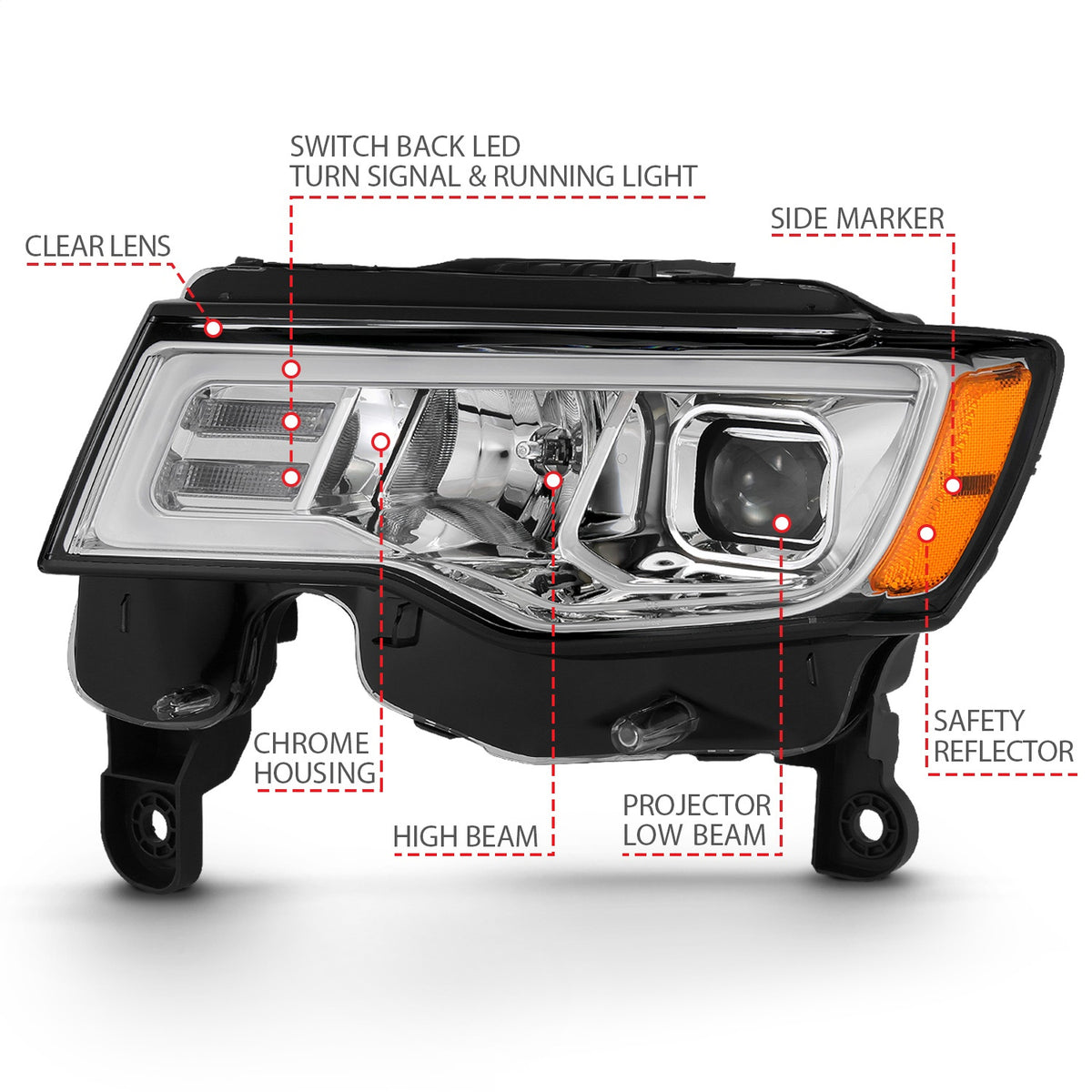 ANZO USA ZUKT_111419 Anzo ZUKT_111419 Projector Headlight Set
