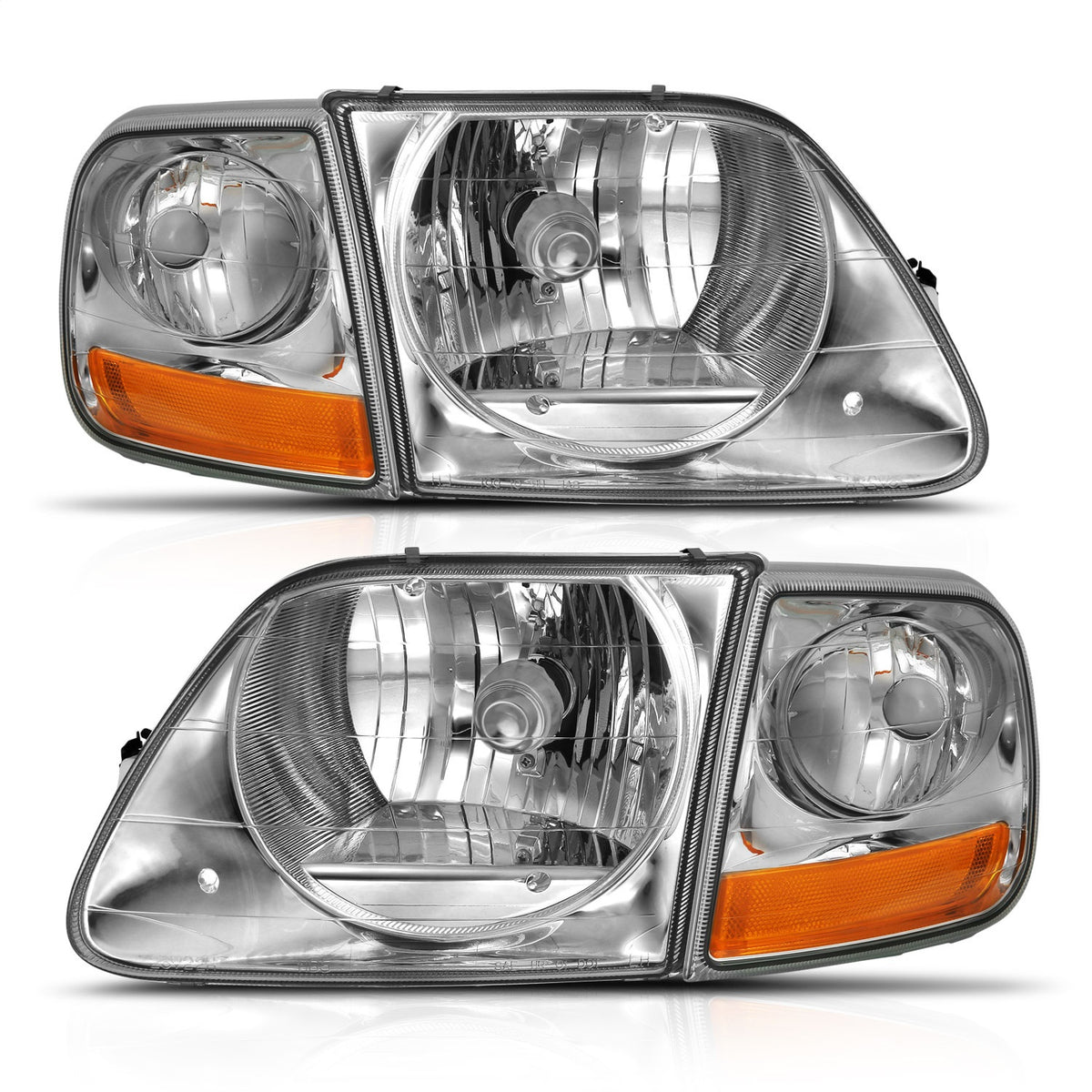 ANZO USA ZUKT_111438 Anzo ZUKT_111438 Crystal Headlight Set Clear Lens