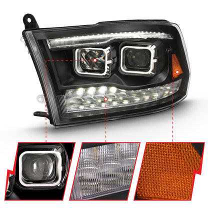 ANZO USA ZUKT_111441 Anzo ZUKT_111441 Projector Headlight Set for Ram 1500 for 111441