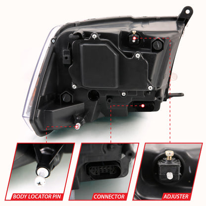 ANZO USA ZUKT_111441 Anzo ZUKT_111441 Projector Headlight Set for Ram 1500 for 111441