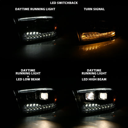 ANZO USA ZUKT_111441 Anzo ZUKT_111441 Projector Headlight Set for Ram 1500 for 111441