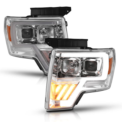 ANZO USA ZUKT_111446 Anzo ZUKT_111446 Projector Headlight Set Clear Lens Chrome