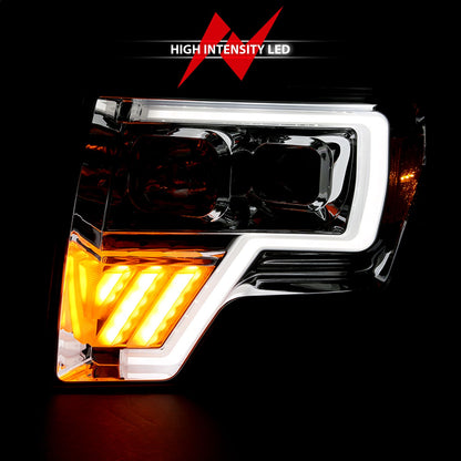 ANZO USA ZUKT_111446 Anzo ZUKT_111446 Projector Headlight Set Clear Lens Chrome