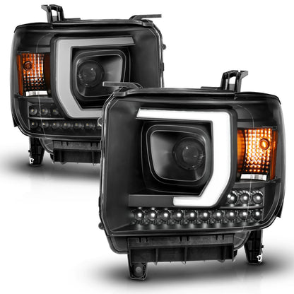 ANZO USA ZUKT_111450 Anzo ZUKT_111450 Projector Headlight Set Plank Style Headlight