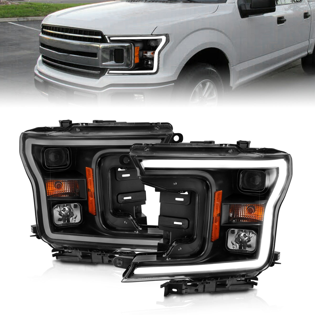ANZO USA ZUKT_111467 Anzo ZUKT_111467 Projector Headlight Set