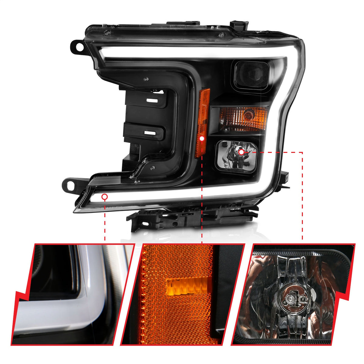 ANZO USA ZUKT_111467 Anzo ZUKT_111467 Projector Headlight Set
