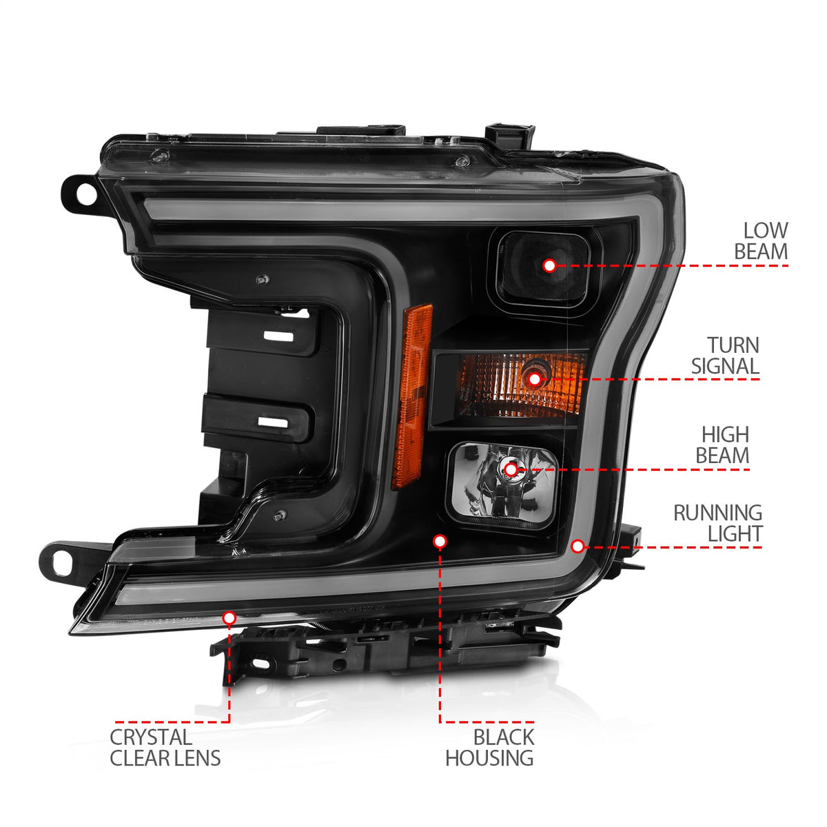 ANZO USA ZUKT_111467 Anzo ZUKT_111467 Projector Headlight Set