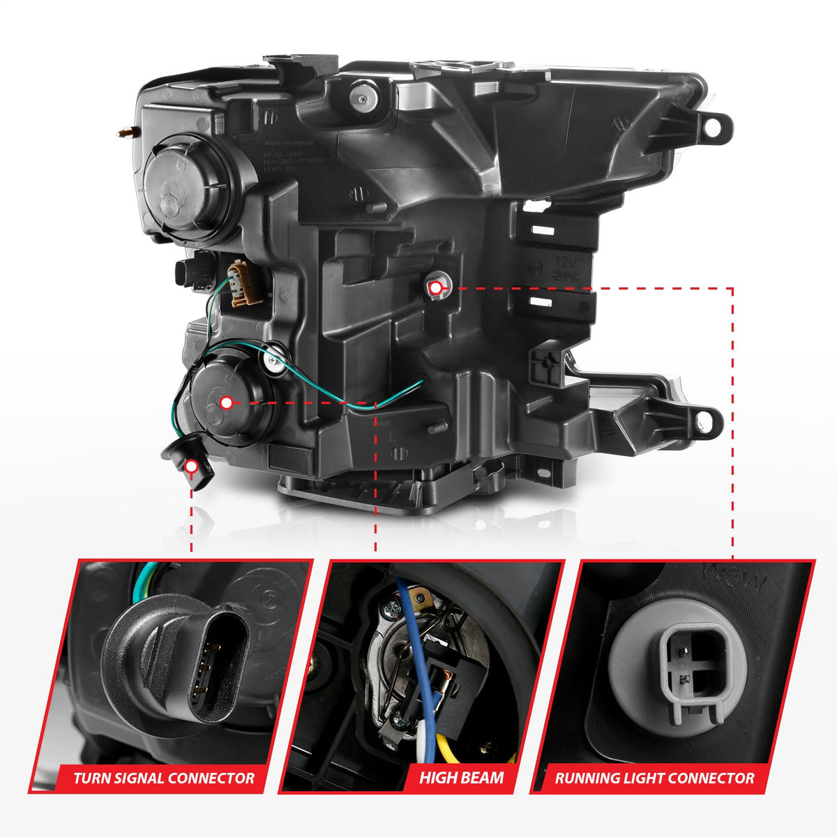 ANZO USA ZUKT_111467 Anzo ZUKT_111467 Projector Headlight Set