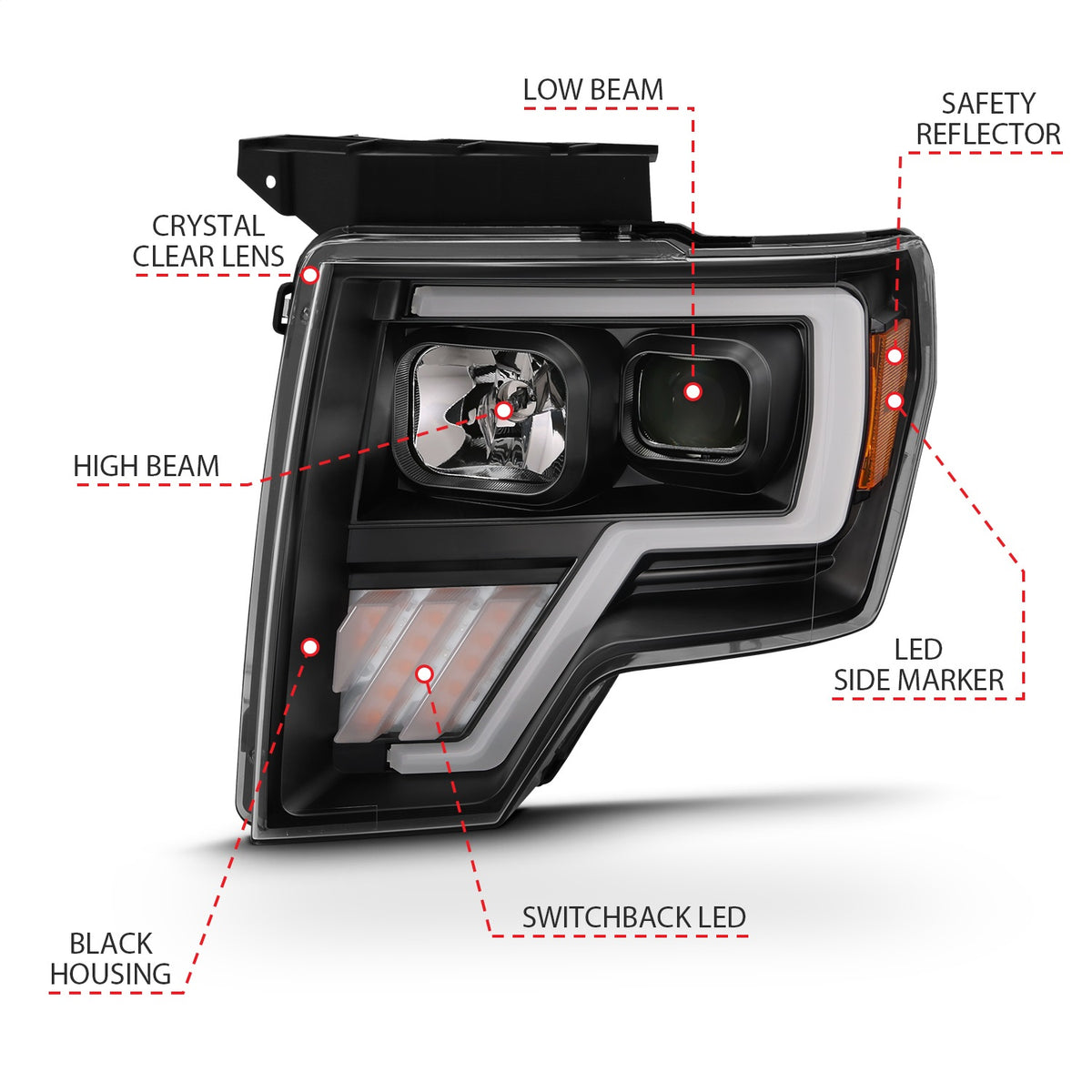 ANZO USA ZUKT_111469 Anzo ZUKT_111469 Projector Headlight Set