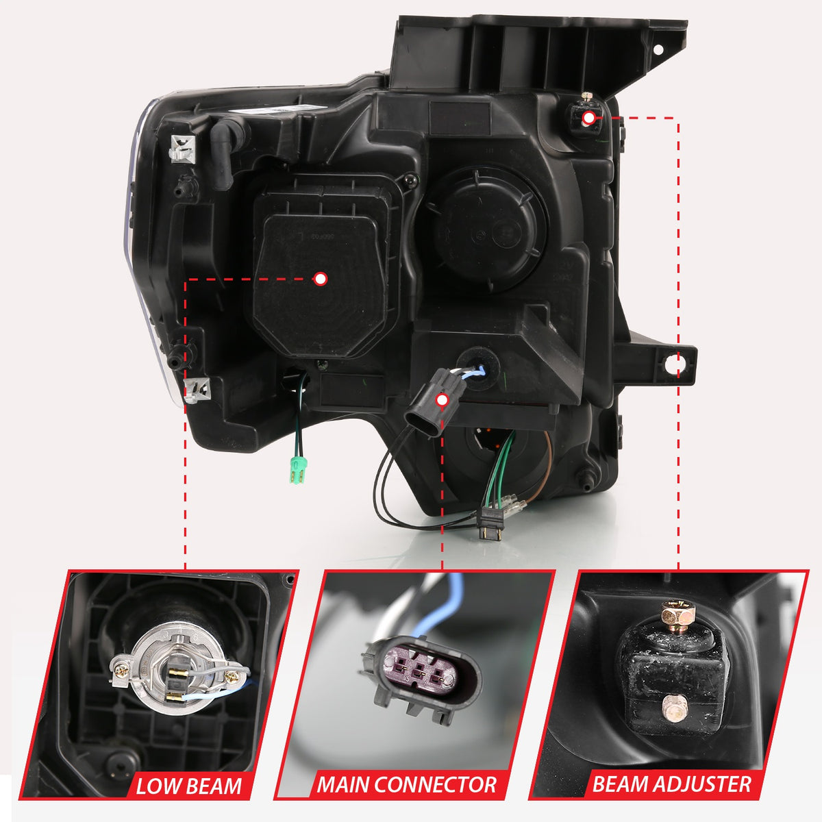 ANZO USA ZUKT_111469 Anzo ZUKT_111469 Projector Headlight Set