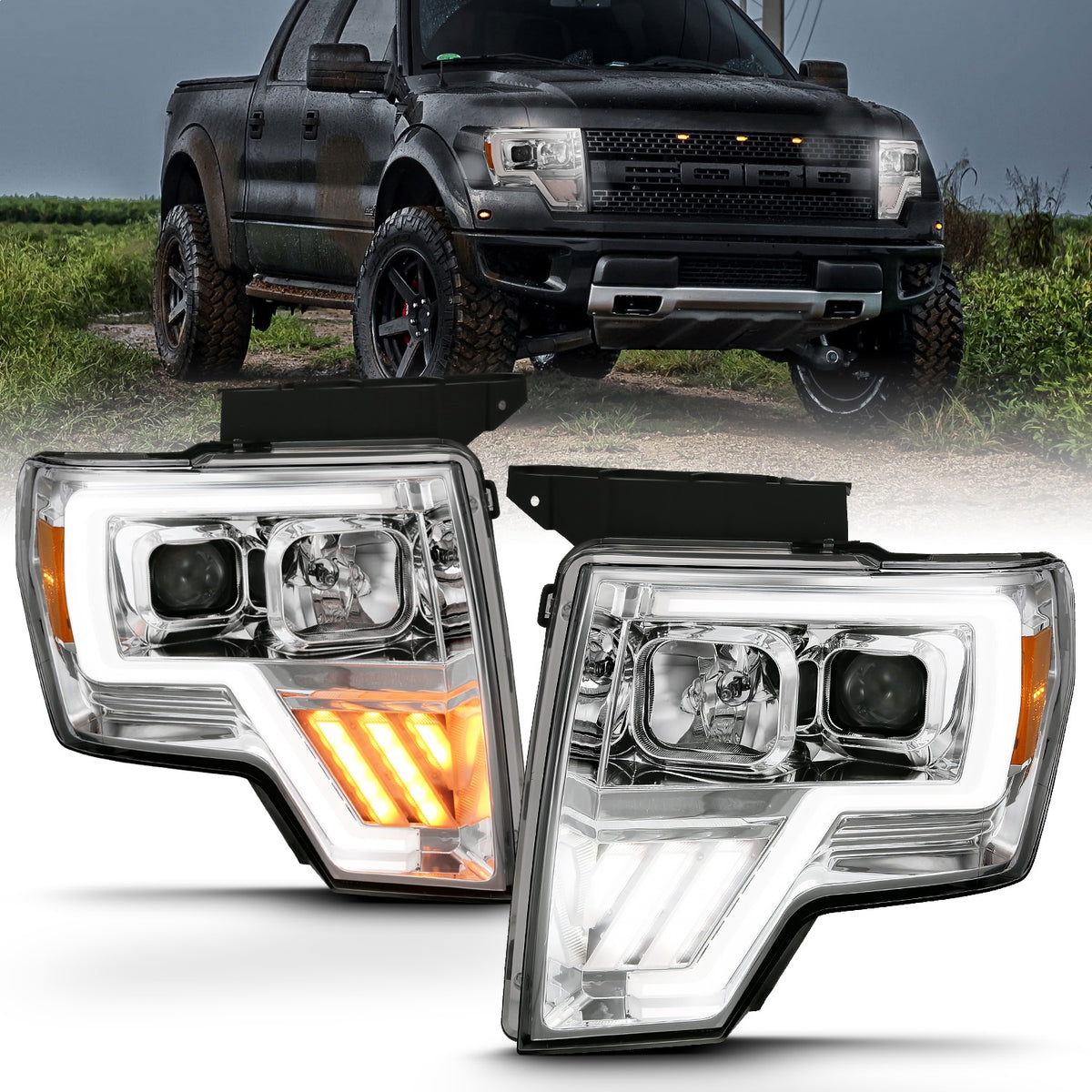 ANZO USA ZUKT_111470 Anzo ZUKT_111470 Projector Headlight Set