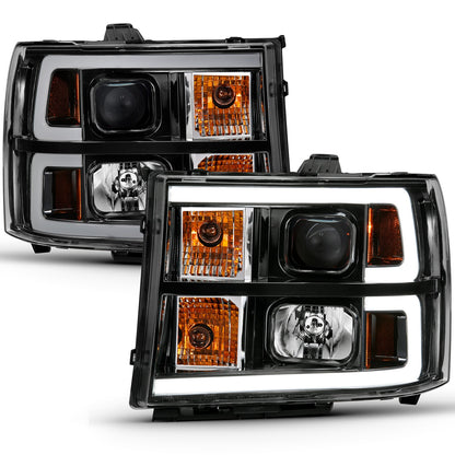 ANZO USA ZUKT_111482 Anzo ZUKT_111482 Projector Headlight Set Clear Lens Black