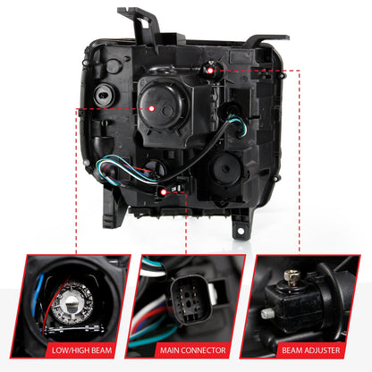 ANZO USA ZUKT_111485 Anzo ZUKT_111485 Projector Headlight Set