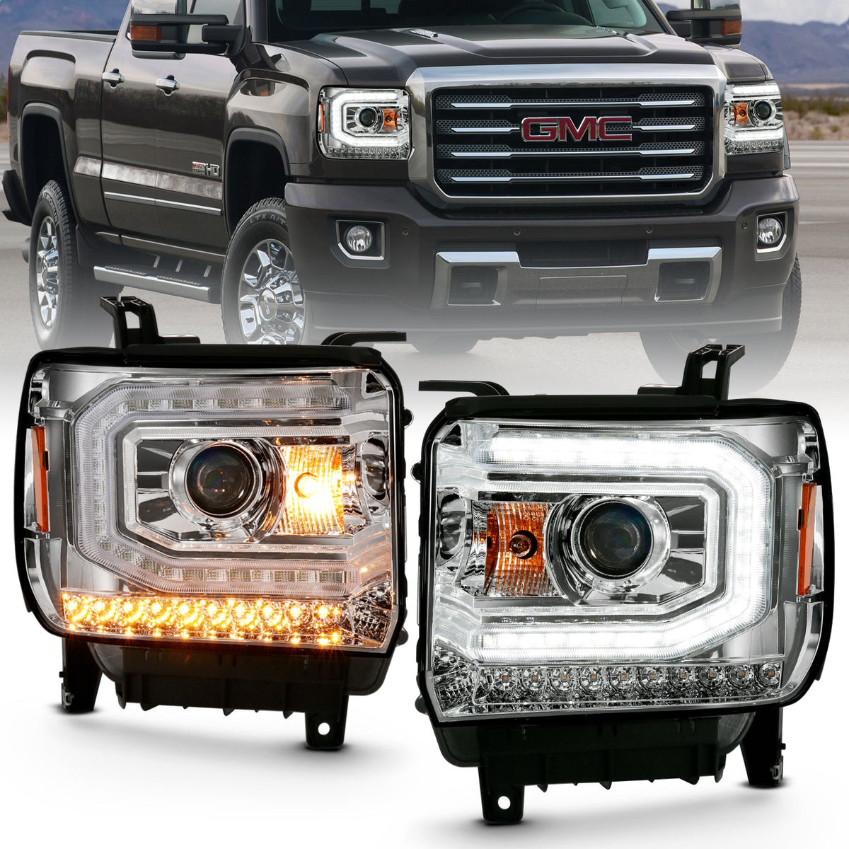ANZO USA ZUKT_111486 Anzo ZUKT_111486 Projector Headlight Set