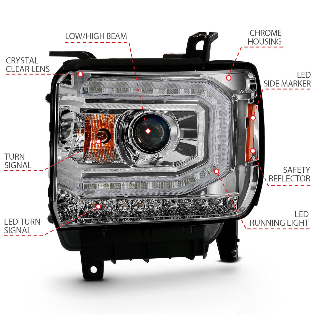 ANZO USA ZUKT_111486 Anzo ZUKT_111486 Projector Headlight Set