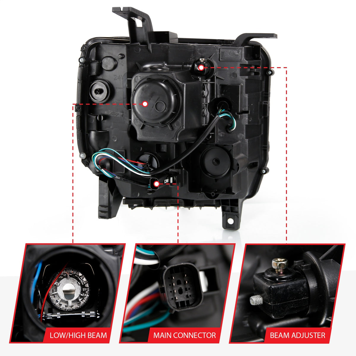 ANZO USA ZUKT_111486 Anzo ZUKT_111486 Projector Headlight Set