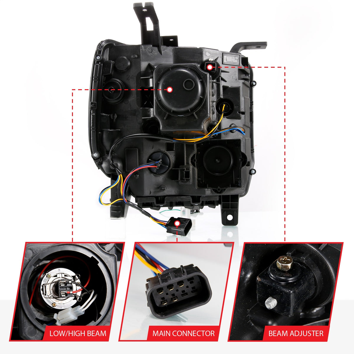 ANZO USA ZUKT_111487 Anzo ZUKT_111487 Projector Headlight Set