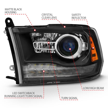 ANZO USA ZUKT_111489 Anzo ZUKT_111489 Projector Headlight Set for Ram 1500 for 111489