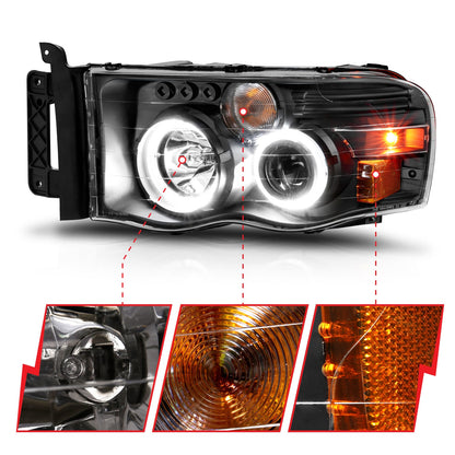 ANZO USA ZUKT_111490 Anzo ZUKT_111490 Projector Headlight Set for Ram 1500 for 111490