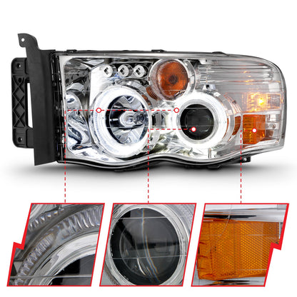 ANZO USA ZUKT_111491 Anzo ZUKT_111491 Projector Headlight Set for Ram 1500 for 111491