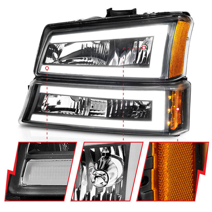 ANZO USA ZUKT_111501 Anzo ZUKT_111501 Black Housing Pair w/ Light Bar