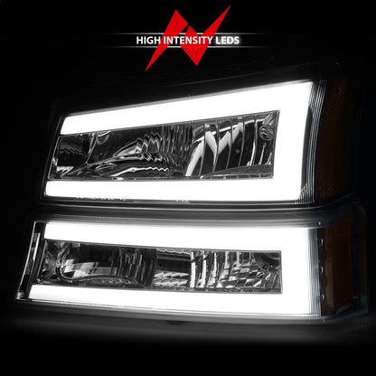 ANZO USA ZUKT_111502 Anzo ZUKT_111502 Chorme Housing Pair w/ Light Bar