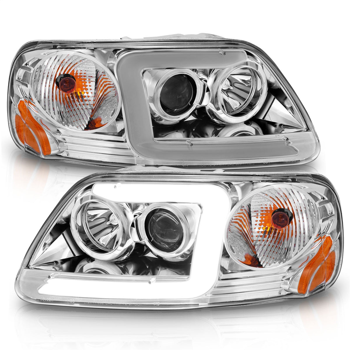 ANZO USA ZUKT_111504 Anzo ZUKT_111504 Lens Chorme Housing w/ Light Bar
