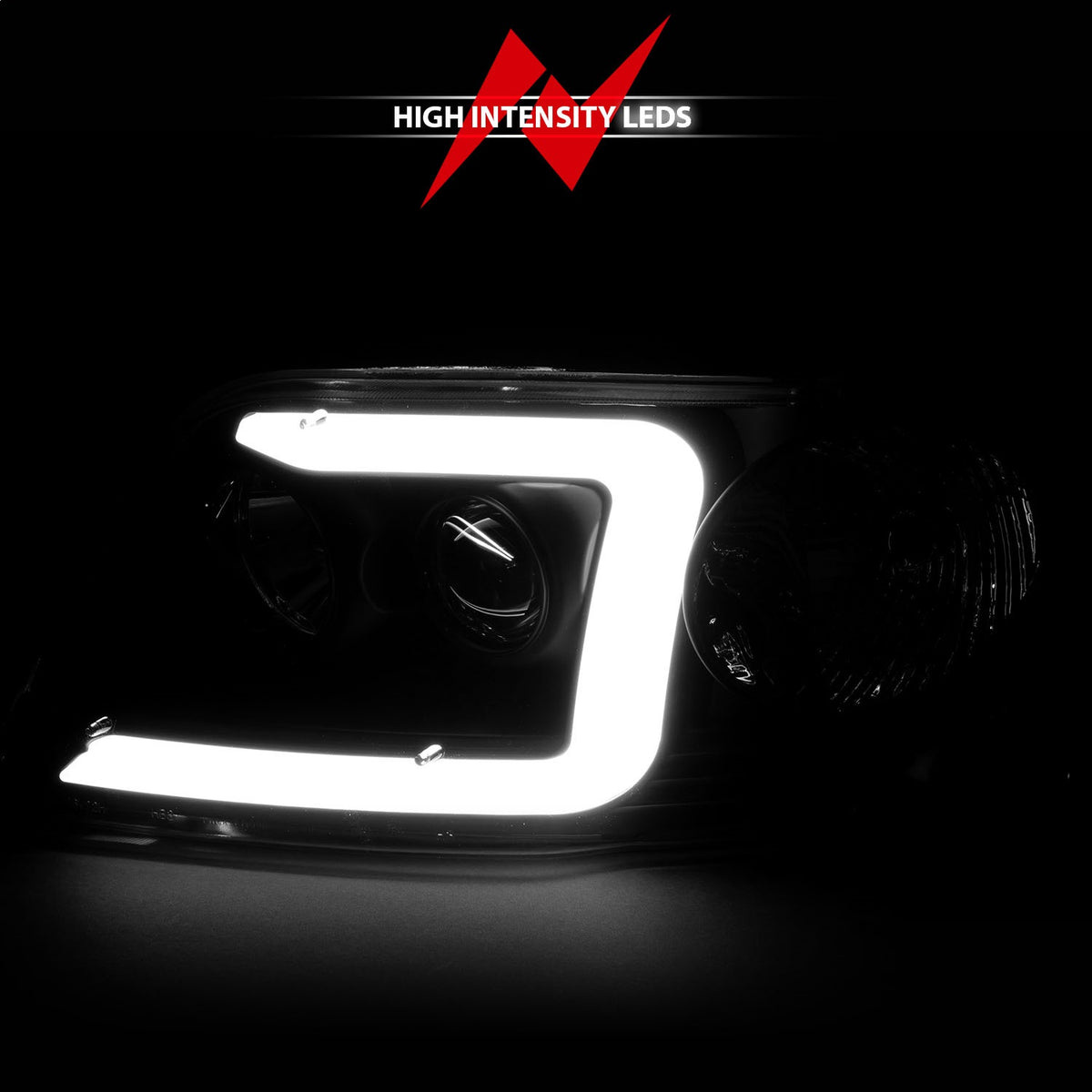 ANZO USA ZUKT_111504 Anzo ZUKT_111504 Lens Chorme Housing w/ Light Bar