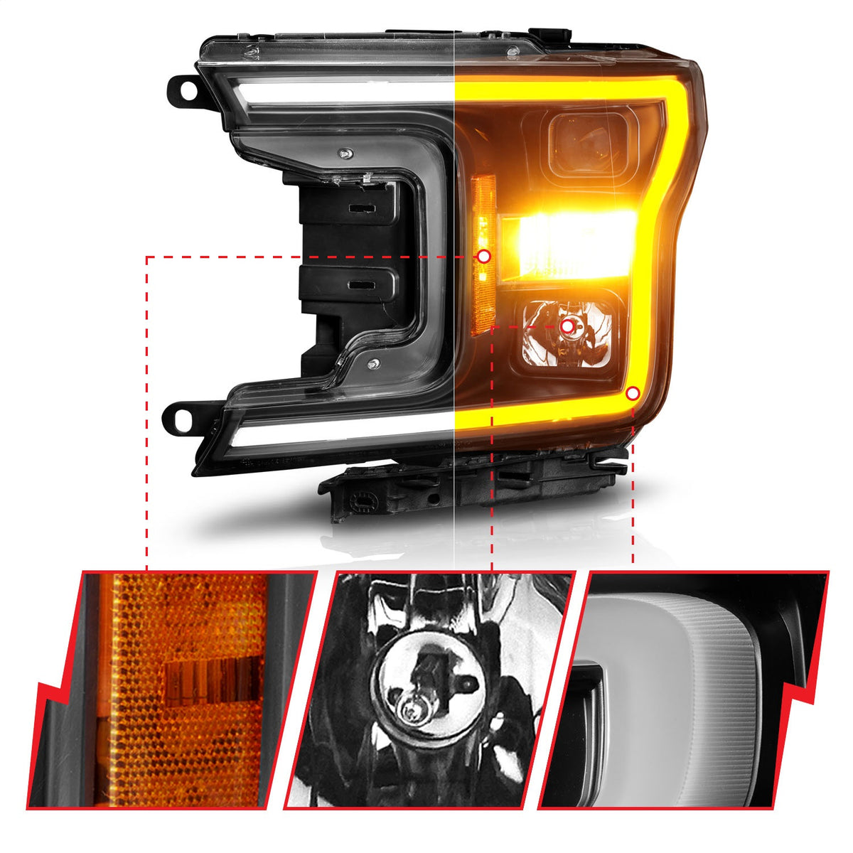 ANZO USA ZUKT_111509 Anzo ZUKT_111509 Projector Headlight Set