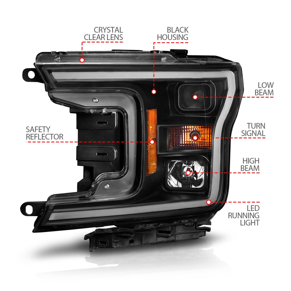 ANZO USA ZUKT_111509 Anzo ZUKT_111509 Projector Headlight Set