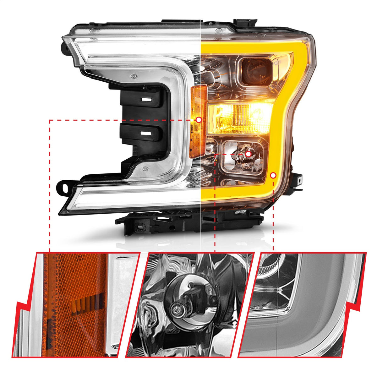 ANZO USA ZUKT_111510 Anzo ZUKT_111510 Projector Headlight Set