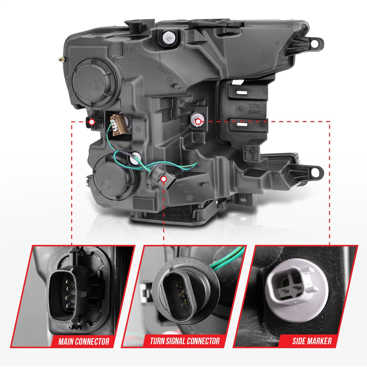 ANZO USA ZUKT_111510 Anzo ZUKT_111510 Projector Headlight Set
