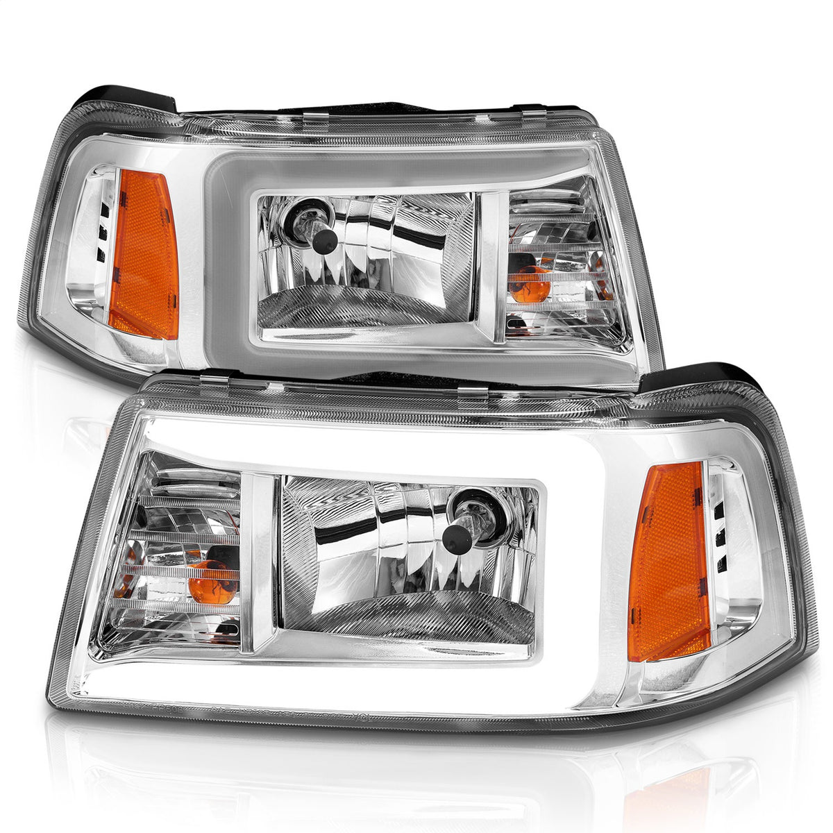 ANZO USA ZUKT_111512 Anzo ZUKT_111512 Chorme Housing Pair w/ Light Bar