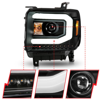ANZO USA ZUKT_111513 Anzo ZUKT_111513 Lens Black Housing w/ Light Bar
