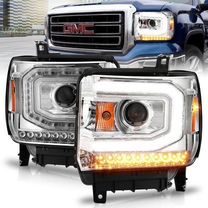 ANZO USA ZUKT_111514 Anzo ZUKT_111514 Lens Chorme Housing w/ Light Bar