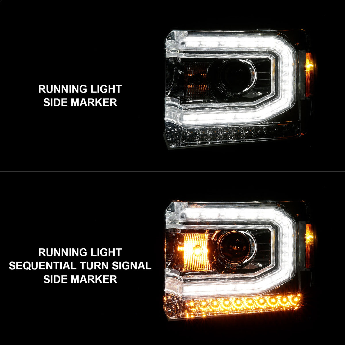 ANZO USA ZUKT_111514 Anzo ZUKT_111514 Lens Chorme Housing w/ Light Bar