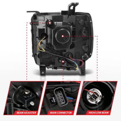 ANZO USA ZUKT_111514 Anzo ZUKT_111514 Lens Chorme Housing w/ Light Bar